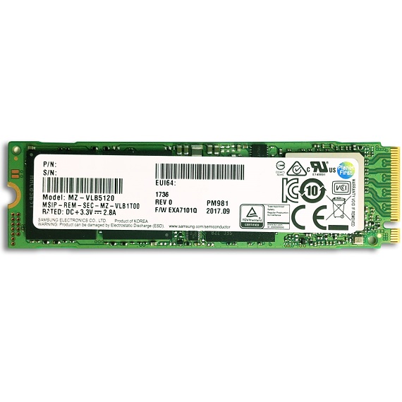 Ổ cứng SSD Samsung 256GB NVMe PM981 (M.2 2280) M.2 PCIe Gen3 x4