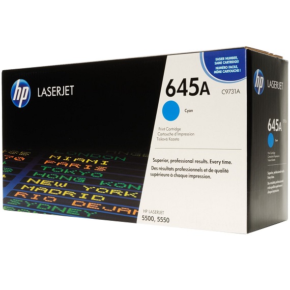 Mực in HP 645A (C9731A) màu xanh dùng cho máy in Laser màu HP CLJ 5500 / 5550