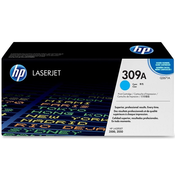 Mực in HP 309A (Q2671A) màu xanh dùng cho máy Laser màu HP 3500 / 3550