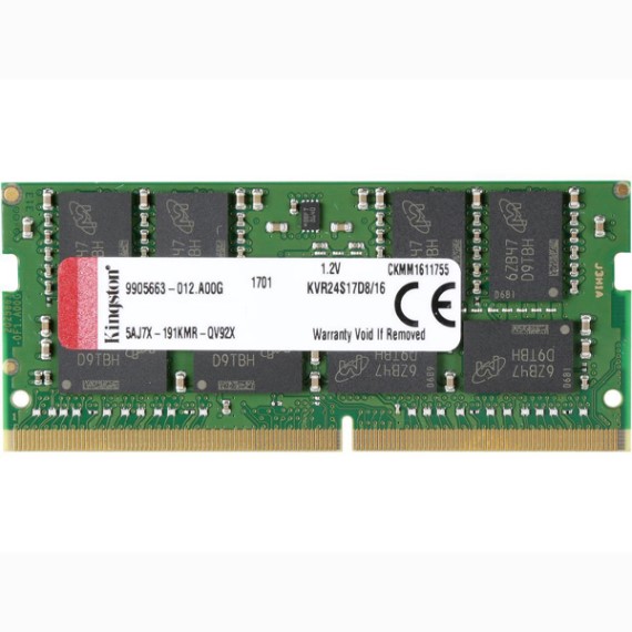 RAM Laptop Kingston 16GB DDR4 Bus 2400Mhz KVR24S17D8/16FE