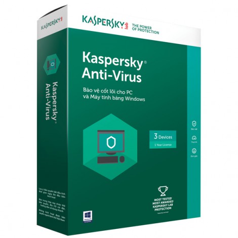 Kaspersky antivirus - 3PC/1Năm