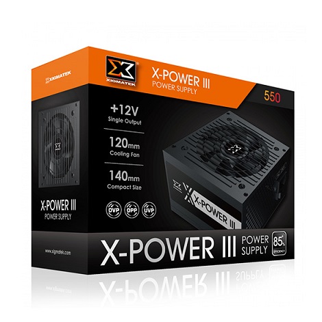 Nguồn máy tính XIGMATEK X-Power III 550 - 500W - 80 Plus