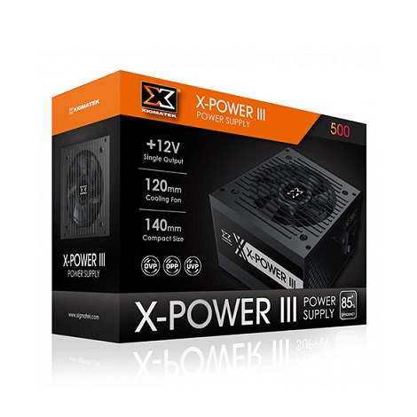Nguồn máy tính XIGMATEK X-Power III 500 - 450W - 80 Plus