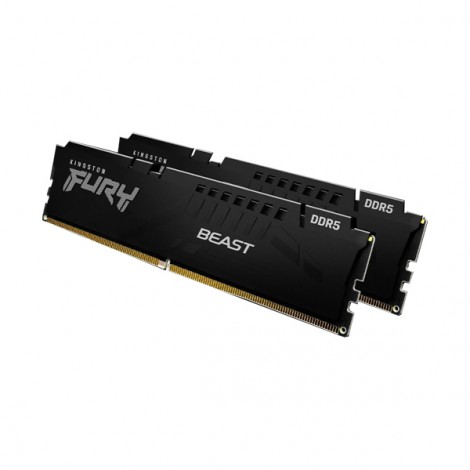 Ram Deskstop Kingston Fury Beast Black 32GB DDR5 4800MHz KF548C38BBK2-32