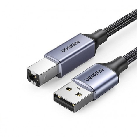 Cáp máy in USB A to USB B dây dù bọc nhôm dài 2m Ugreen 80803