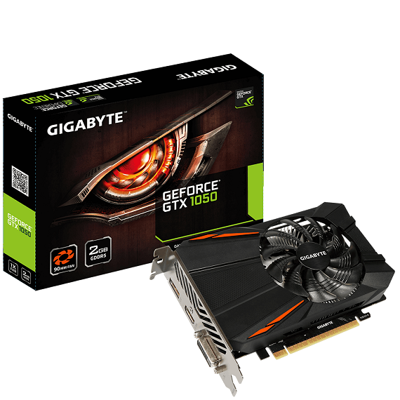 Card màn hình Gigabyte GeForce GTX 1050 2GB N1050D5-2GD 3