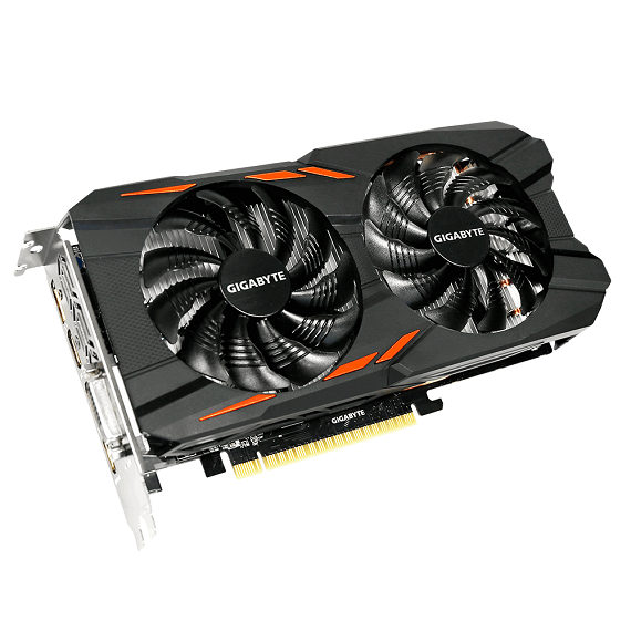 Card màn hình Gigabyte GeForce GTX 1050 Ti Windforce 4GB N105TWF2OC-4GD 1