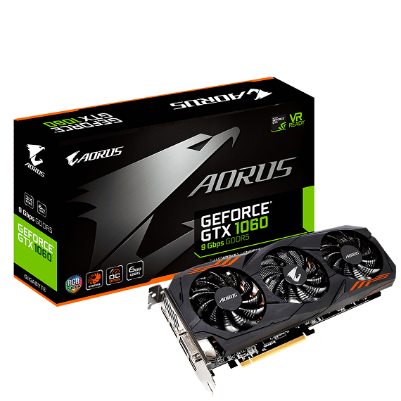 Card màn hình Gigabyte AORUS GeForce GTX 1060 6GB N1060AORUS-6GD 3