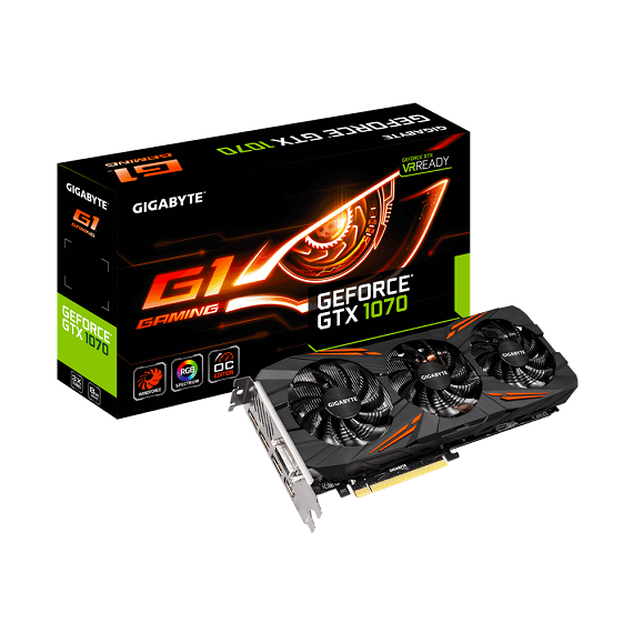 Card màn hình Gigabyte GeForce GTX 1070 G1 Gaming 8GB N1070G1 Gaming 3
