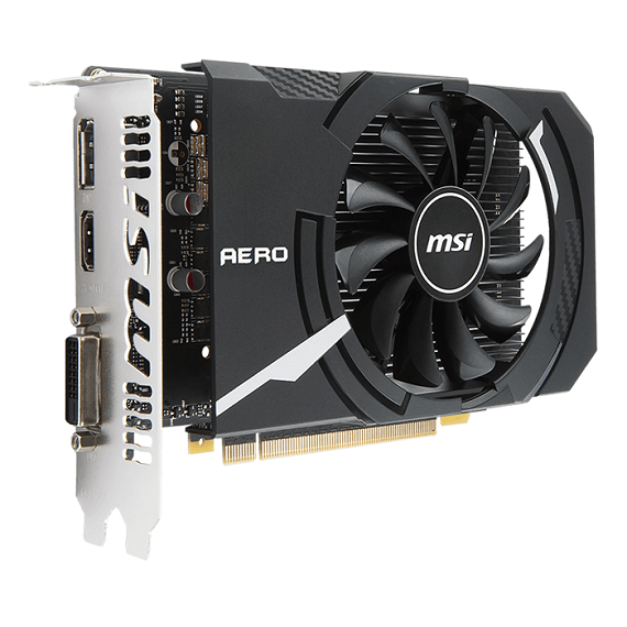 Card màn hình Msi GeForce GTX 1050 AERO ITX 2GB GTX1050 Aero 2G OCV1 1
