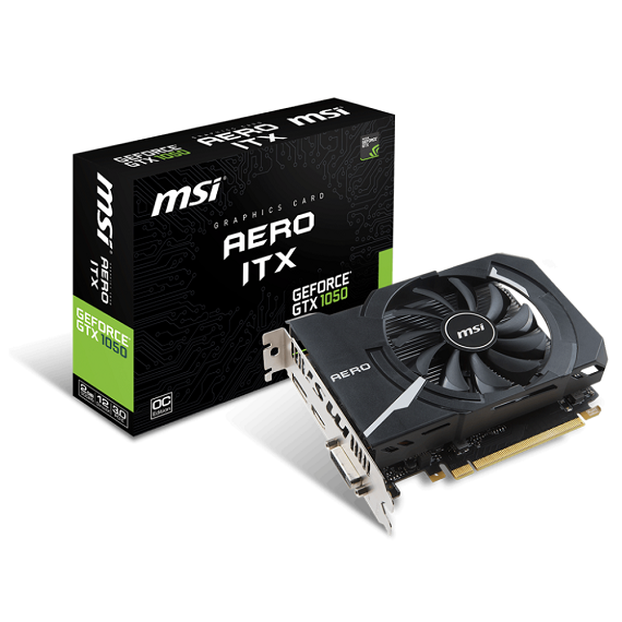Card màn hình Msi GeForce GTX 1050 AERO ITX 2GB GTX1050 Aero 2G OCV1 3