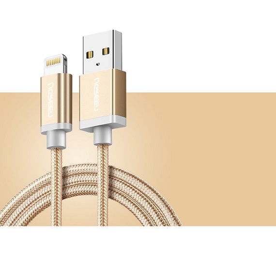 Cáp Sạc USB Lightning Chuẩn MFi dài 1M5 Màu Vàng Ugreen 30588 1