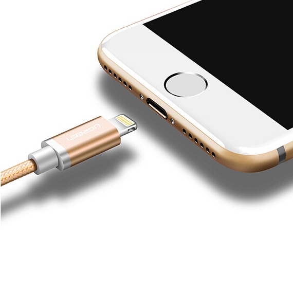 Cáp Sạc USB Lightning Chuẩn MFi dài 1M5 Màu Vàng Ugreen 30588 2