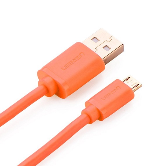 Cáp Sạc Micro USB 2.0 Ugreen Dài 1M Màu Cam 10864