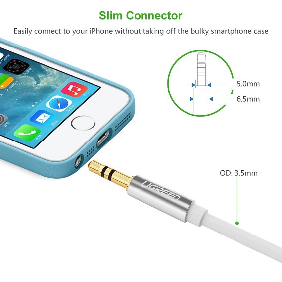 Cáp Audio 3.5mm dài 3m âm dương chính hãng Ugreen 10777 cao cấp 1