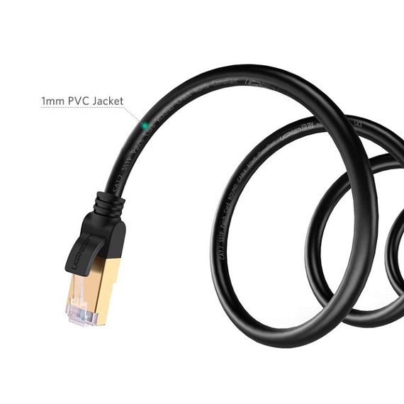 Cáp Mạng Cat 7 STP Dài 30M cao cấp Ugreen 11286 Dây Tròn 1