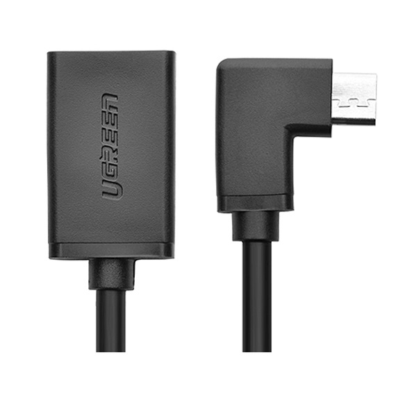 Cáp Micro USB bẻ góc 90 độ to USB 2.0 OTG chính hãng Ugreen 10379 1