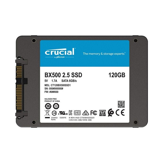 Ổ cứng SSD Crucial BX500 120GB CT120BX500SSD1 SATA III 3D NAND 2.5 inch 1