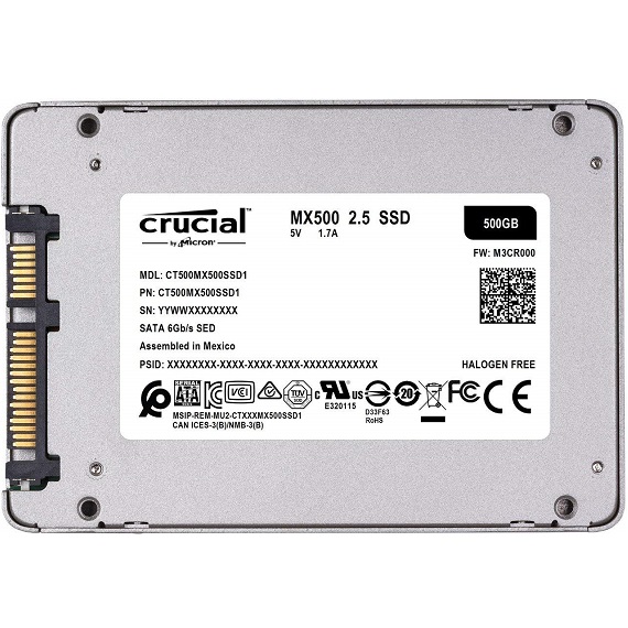 Ổ cứng SSD Crucial MX500 3D NAND 500GB SATA III 2.5 inch 1