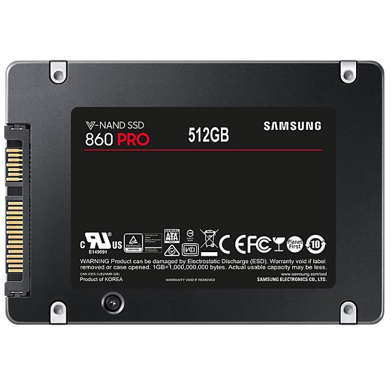 Ổ cứng SSD Samsung 860 Pro Series 512GB MZ-76P512BW Sata III 2.5 inch 3