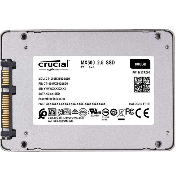Ổ cứng SSD Crucial MX500 3D NAND 1TB SATA III 2.5 inch 1