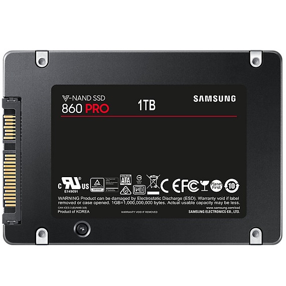 Ổ cứng SSD Samsung 860 Pro Series 1TB MZ-76P1T0BW Sata III 2.5 inch 3