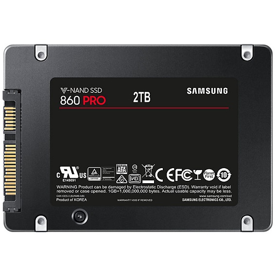 Ổ cứng SSD Samsung 860 Pro Series 2TB MZ-76P2T0BW Sata III 2.5 inch 3