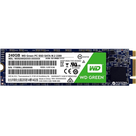 Ổ cứng SSD Western Digital Green 240GB WDS240G2G0B (M.2 2280) M.2 Sata III