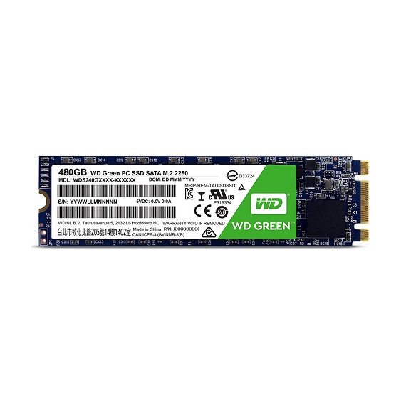 Ổ cứng SSD Western Digital Green 480GB WDS480G2G0B (M.2 2280) M.2 Sata III 1