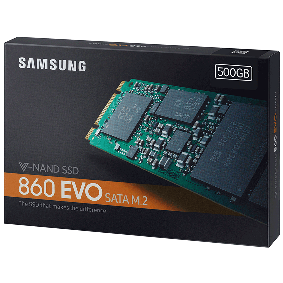 Ổ cứng SSD Samsung 860 Evo 500GB MZ-N6E500BW (M.2 2280) M.2 SATA III 3