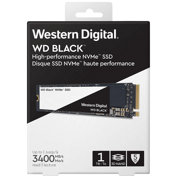Ổ cứng SSD Western Digital Black 1TB WDS100T2X0C 2018 (M.2 2280) M.2 NVMe PCIe Gen3 x4 1