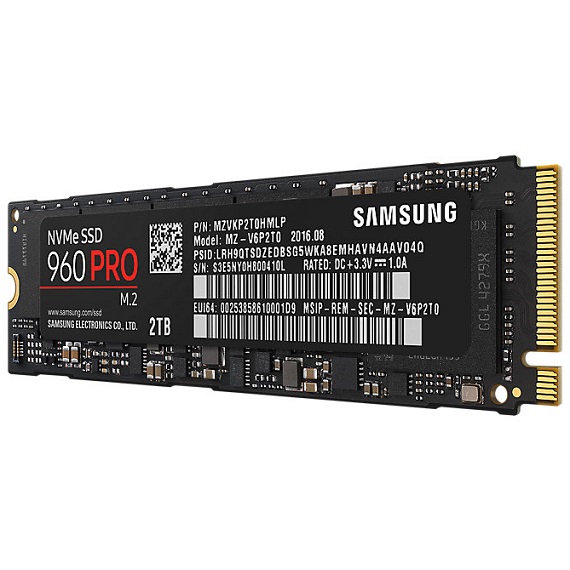 Ổ cứng SSD Samsung 960 Pro 2TB MZ-V6P2T0  (M.2 2280) M.2 PCIe NVMe 2