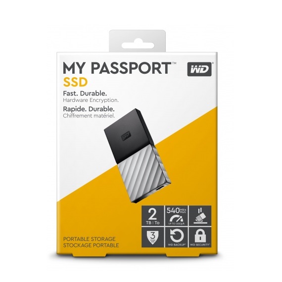 Ổ cứng SSD di động Western Digital WD My Passport SSD 2TB usb 3.1 type C 1
