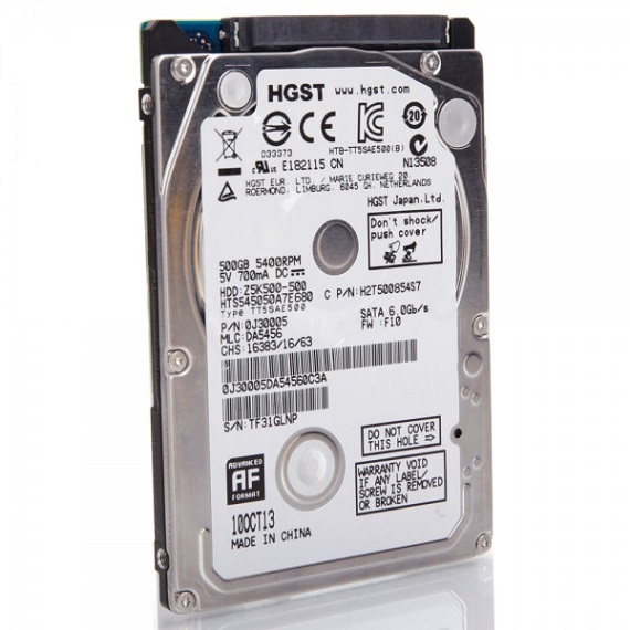 Ổ cứng Notebook HDD HGST 500GB 2.5 inch sata 3 (5400rpm) 1