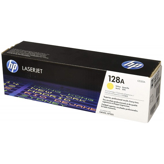 Mực in chính hãng HP 128A (CE322A) màu vàng dùng cho máy CP 1525 / CM 1415 1