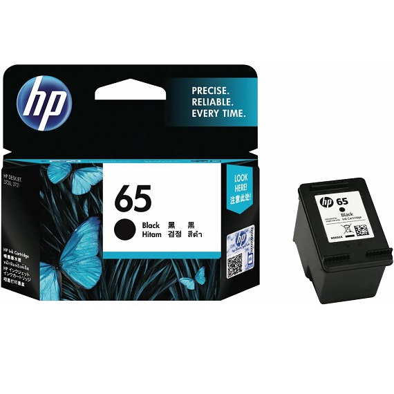 Mực in HP 65 (N9K02AA) Black dùng cho máy HP DeskJet 2625, 2652, 2655, 3720, 3722, 3723, 3752, 3755, 3758 1