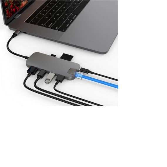 Bộ chia Hub Hyperdrive Slim USB-C Multi Port HD247B (Bạc) 1