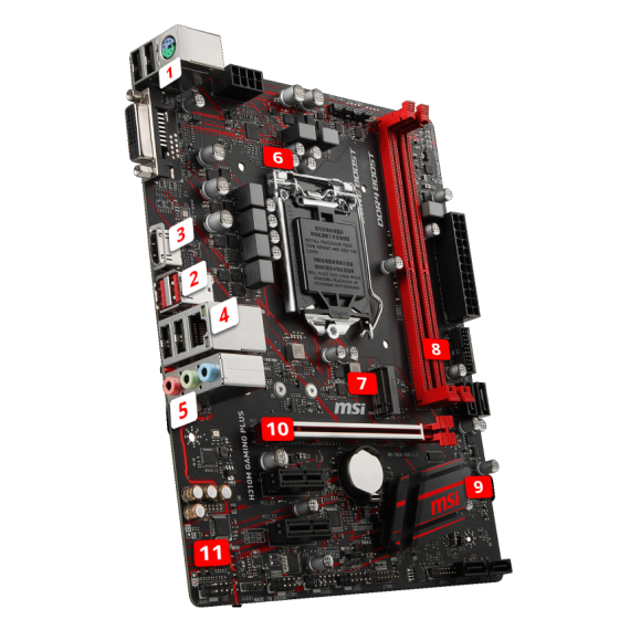 Mainboard MSI H310M GAMING PLUS 1