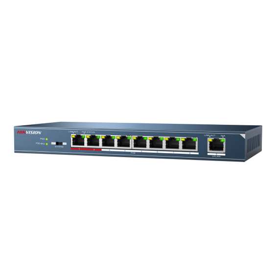 8-port 10/100Mbps PoE Switch HIKVISION DS-3E0109P-E/M 1