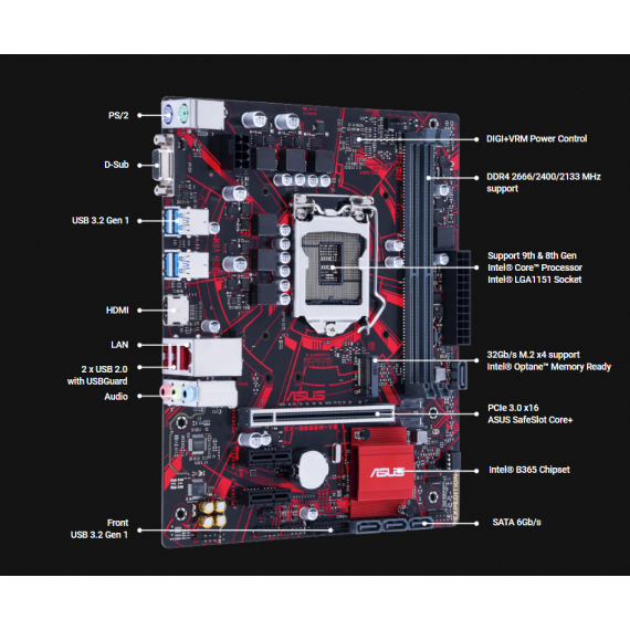 Mainboard ASUS EX-B365M-V5 2