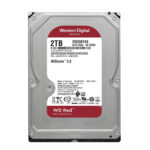 ổ cứng HDD NAS Western Digital Red 2TB Sata3 5400rpm (WD20EFAX)
