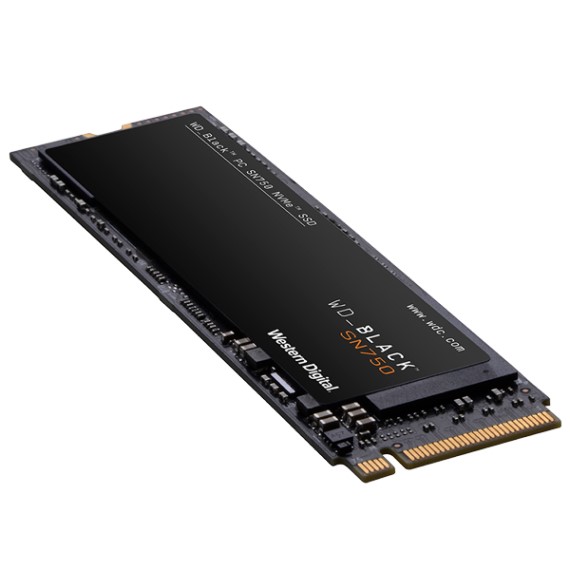 Ổ cứng SSD Western SN750 Black 1TB M.2 2280 PCIe NVMe 3x4 (Đọc 3470MB/s - Ghi 3000MB/s) - (WDS100T3X0C)