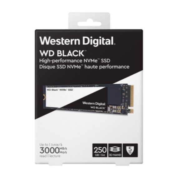Ổ cứng SSD WD SN750 Black 500GB M.2 2280 PCIe NVMe 3x4 (WDS500G3X0C)