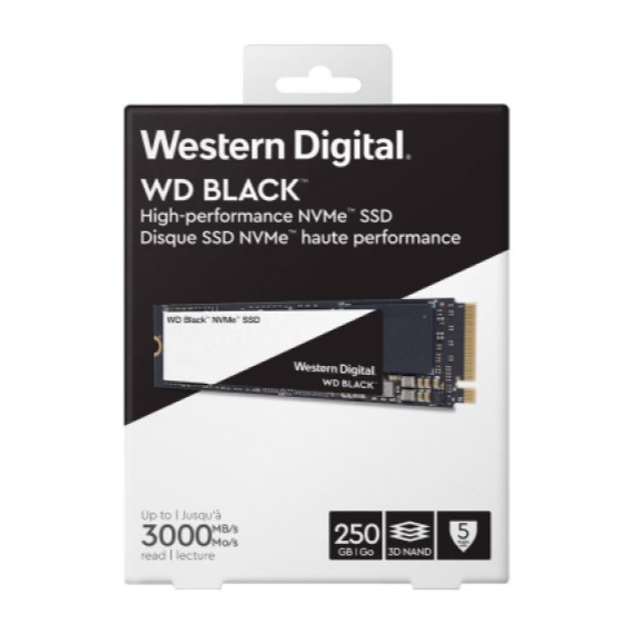Ổ cứng SSD WD SN750 Black 250GB M.2 2280 PCIe NVMe 3x4  WDS250G3XOC 1