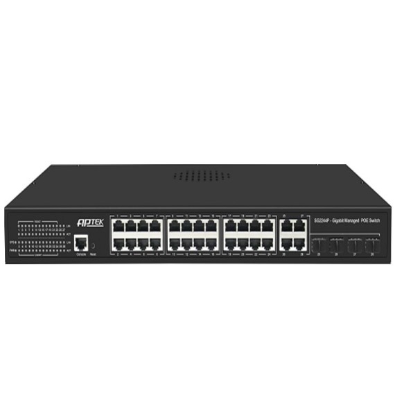 Switch 24 Port PoE L2 Managed Gigabit Aptek SG2244P 1