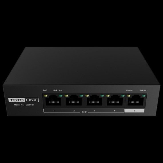 Thiết bị chia mạng Switch Totolink 4 cổng POE SW504P 1