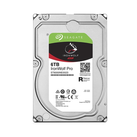 Ổ cứng HDD Seagate IRONWOLF PRO 6TB 3.5' Sata (ST6000NE000)
