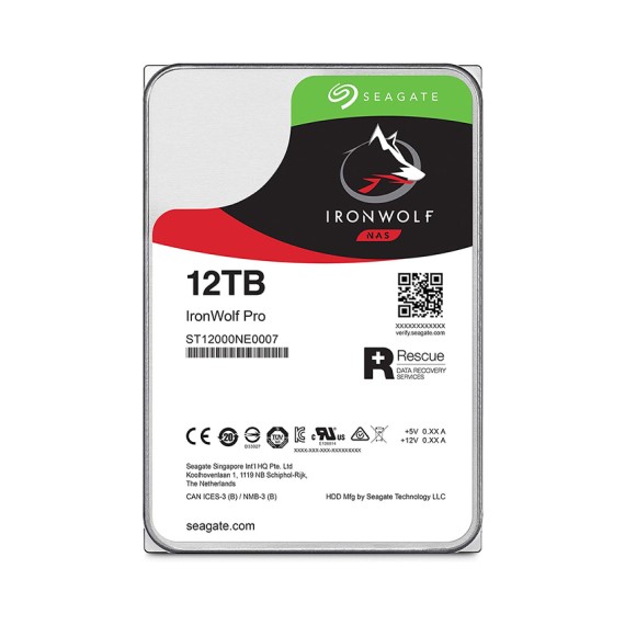 Ổ cứng HDD Seagate IRONWOLF PRO 12TB 3.5' Sata (ST12000NE0008) 1