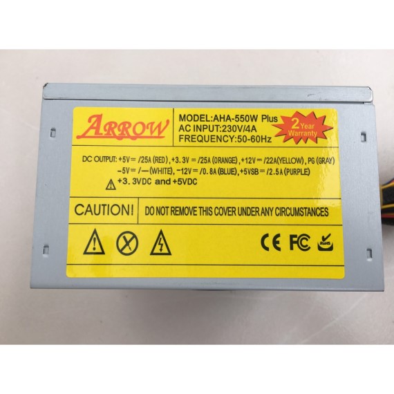 Nguồn power supply Arrow 550W (Fan 12cm)