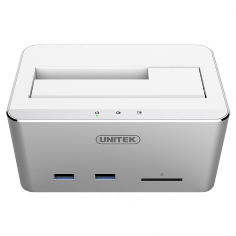 HDD Dock Unitek 2.5 3.5 sata 6G + Hub + Card SD Unitek Y-1092 (3.0)